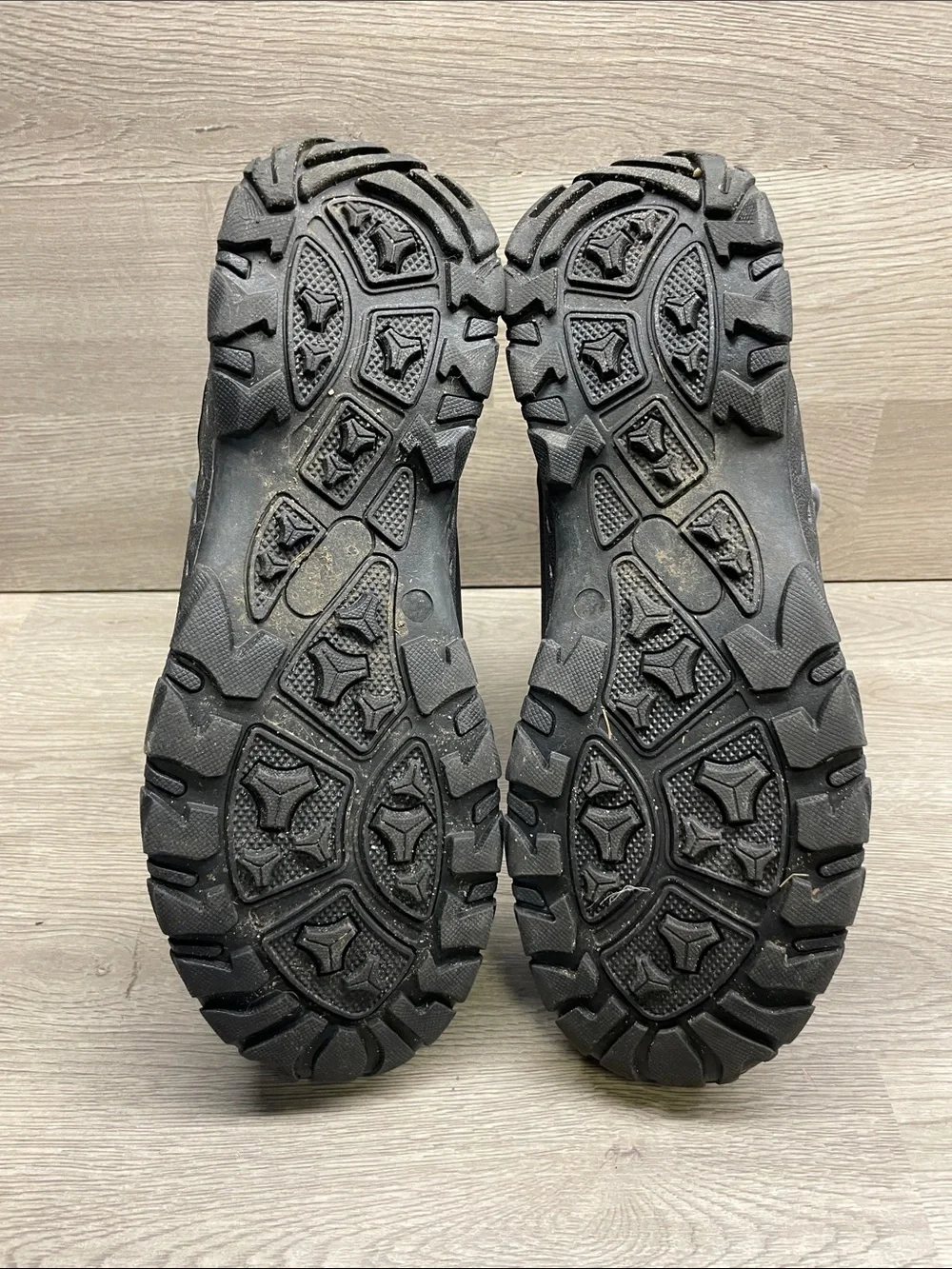 Lands' End Quilted Gray Insulated Winter Boots #1557